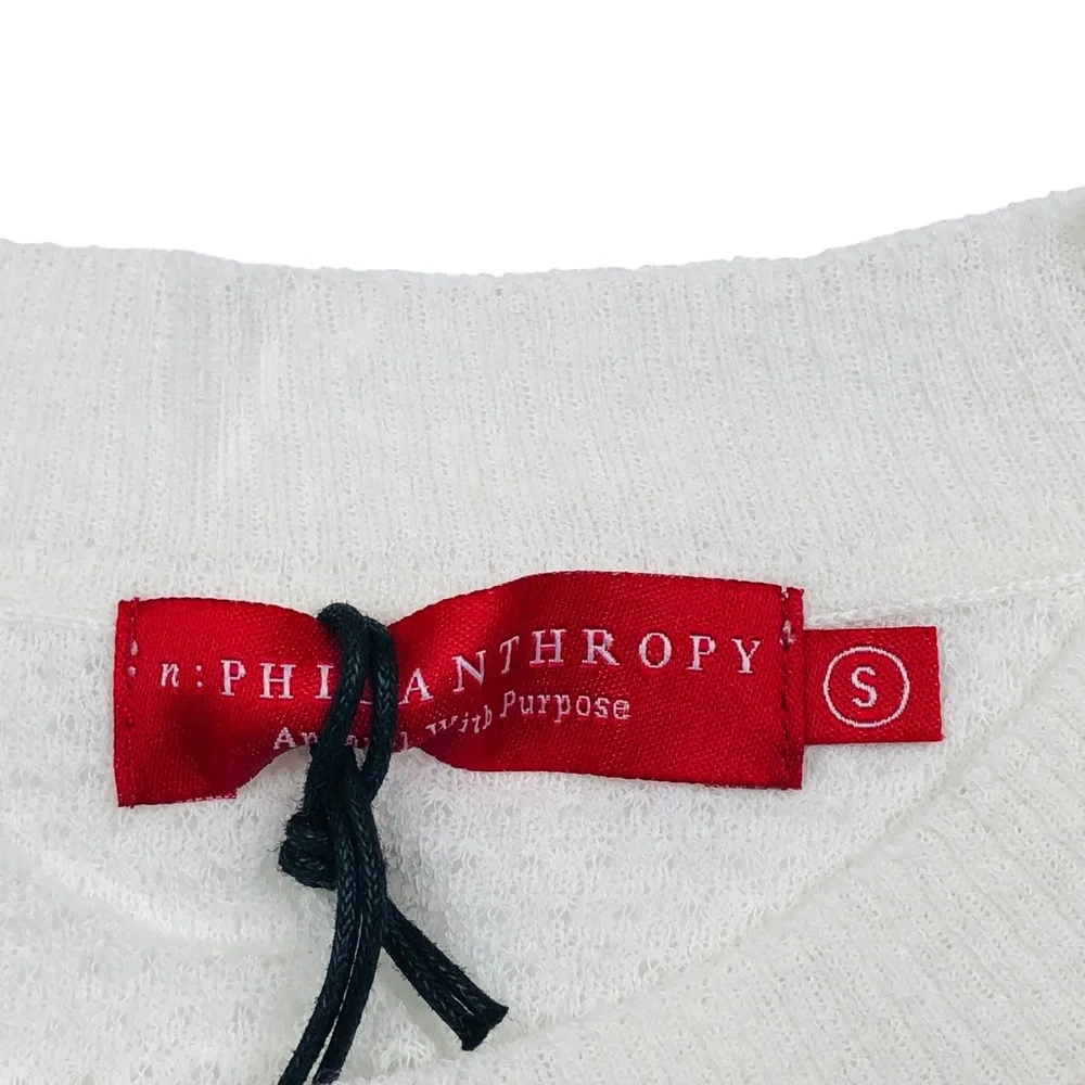 NWT n: Philanthropy Poet Sweater SMALL - Picture 5 of 6